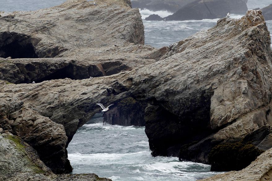 ** FILE ** This July 18, 2013, photo shows Arch Rock, one of the jewels of the newly protected coastline in Mendocino County near the town of Point Arena, Calif. (AP Photo/San Francisco Chronicle, Brant Ward)