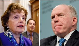 Sen. Diane Feinstein, D-CA, and CIA Director John O. Brennan. 
