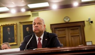 Homeland Security Secretary Jeh Johnson, testifying on the fiscal year 2015 budget Tuesday, said that instead of random deportations, the administration is prioritizing on illegal immigrants they think deserve deportation. (Associated Press)