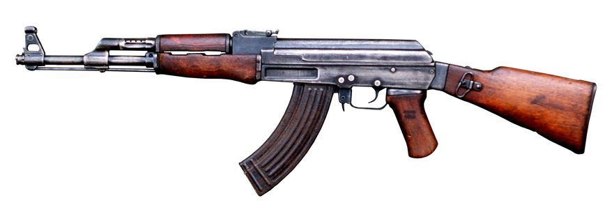 The AK-47 is a selective-fire, gas-operated 7.62&amp;#195;&amp;#8212;39mm assault rifle, first developed in the Soviet Union by Mikhail Kalashnikov. It is officially known as Avtomat Kalashnikova (Russian: &amp;#208;&amp;#208;&amp;#178;&amp;#209;&amp;#8218;&amp;#208;&amp;#190;&amp;#208;&amp;#188;&amp;#208;&amp;#176;&amp;#209;&amp;#8218; &amp;#208;&amp;#353;&amp;#208;&amp;#176;&amp;#208;&amp;#187;&amp;#208;&amp;#176;&amp;#209;&amp;#710;&amp;#208;&amp;#189;&amp;#208;&amp;#184;&amp;#208;&amp;#186;&amp;#208;&amp;#190;&amp;#208;&amp;#178;&amp;#208;&amp;#176;). It is also known as Kalashnikov, AK, or in Russian slang, Kalash.Design work on the AK-47 began in the last year of World War II (1945). After the war in 1946, the AK-46 was presented for official military trials. In 1948 the fixed-stock version was introduced into active service with selected units of the Soviet Army. An early development of the design was the AKS (S&amp;#226;&amp;#8364;&amp;#8221;Skladnoy or &quot;folding&quot;), which was equipped with an underfolding metal shoulder stock. In 1949, the AK-47 was officially accepted by the Soviet Armed Forces and used by the majority of the member states of the Warsaw Pact. The weapon was supplied to Nicaraguan Sandinistas, Viet Cong as well as Middle Eastern and Asian revolutionaries. More recently they have been seen in the hands of Islamic groups such as the Taliban and Al-Qaeda in Afghanistan and Iraq.The original AK-47 was one of the first assault rifles of 2nd generation, after the German StG 44.[11] Even after six decades the model and its variants remain the most widely used and popular assault rifles in the world because of their durability, low production cost, availability, and ease of use. It has been manufactured in many countries and has seen service with armed forces as well as irregular forces worldwide. The AK-47 was the basis for developing many other types of individual and crew-served firearms. More AK-type rifles have been produced than all other assault rifles combined.