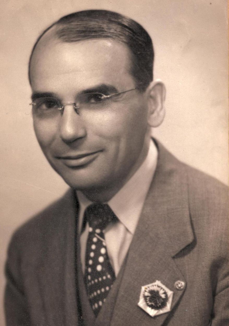 FILE - This undated file photo provided by North Dakota Gov. Jack Dalrymple's office shows Herman Stern, a businessman and community leader who founded what is now the Greater North Dakota Chamber. On Thursday, March 13, 2014, Gov. Jack Dalrymple will award the Theodore Roosevelt Rough Rider Award, the state's highest honor, to Stern's family during a ceremony in Fargo. Stern founded the Greater North Dakota Association in 1924 and served as the organization's first president. He died in 1980. (AP Photo/Courtesy of Gov. Jack Dalrymple's office, File)