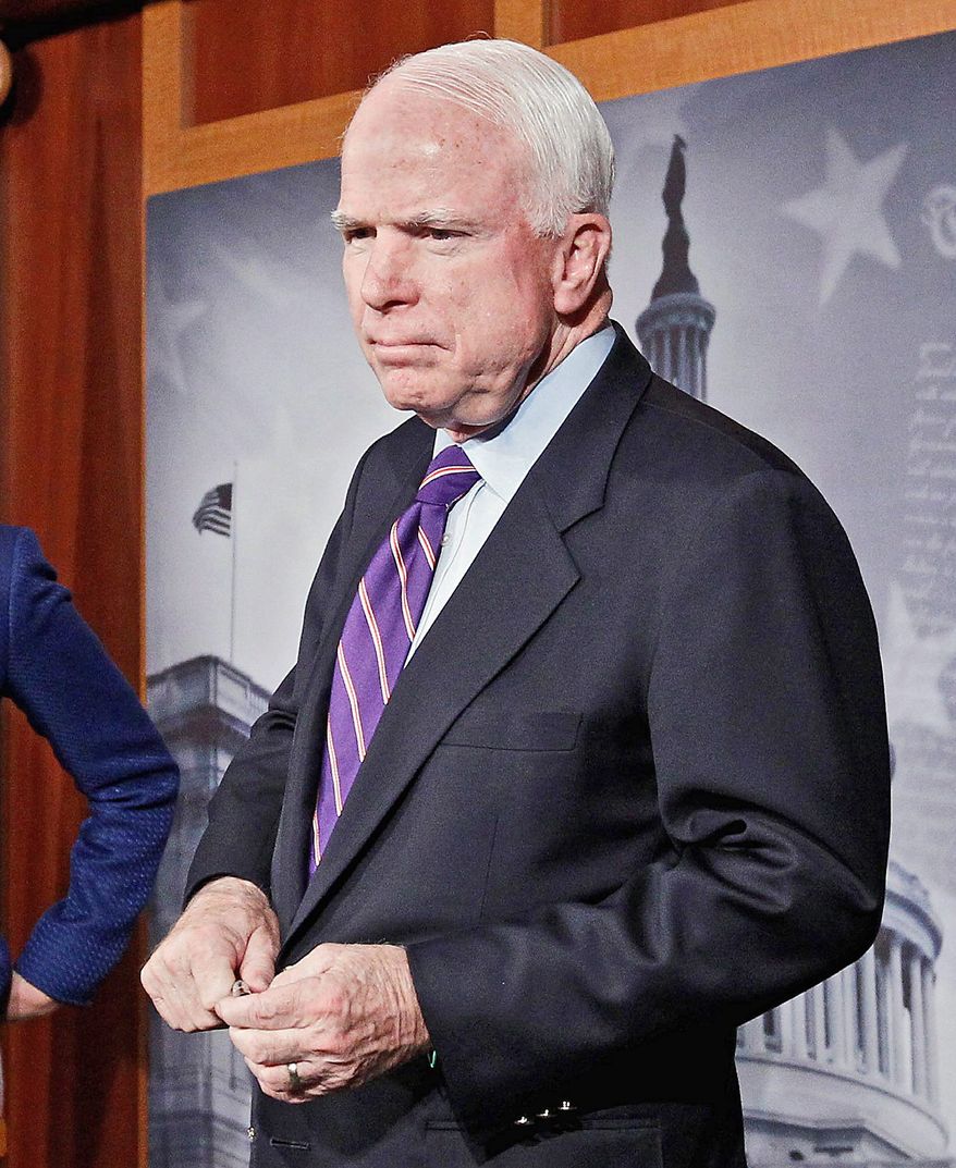 **FILE** Sen. John McCain, Arizona Republican (Associated Press)