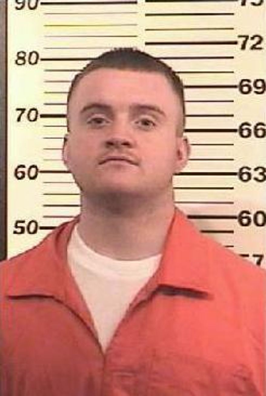 This undated booking photo released by the Longmont (Colo.) Police Dept. on Wednesday March 12, 2014, shows Ryan Stone after a prior arrest. Stone, wanted in a drug case, was arrested on Wednesday after he allegedly stole an SUV with a 4-year-old child inside, then carjacking two other vehicles during a high-speed chase near Denver. (AP Photo/Longmont Police Dept.)