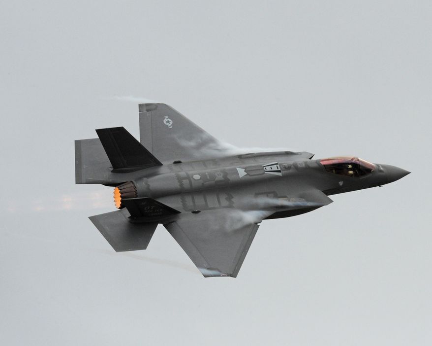 The first F-35A Lightning II to land at Hill Air Force Base, Utah, arrives Sept. 13, 2013. (Image: U.S. Air Force photo/Alex R. Lloyd) ** FILE **