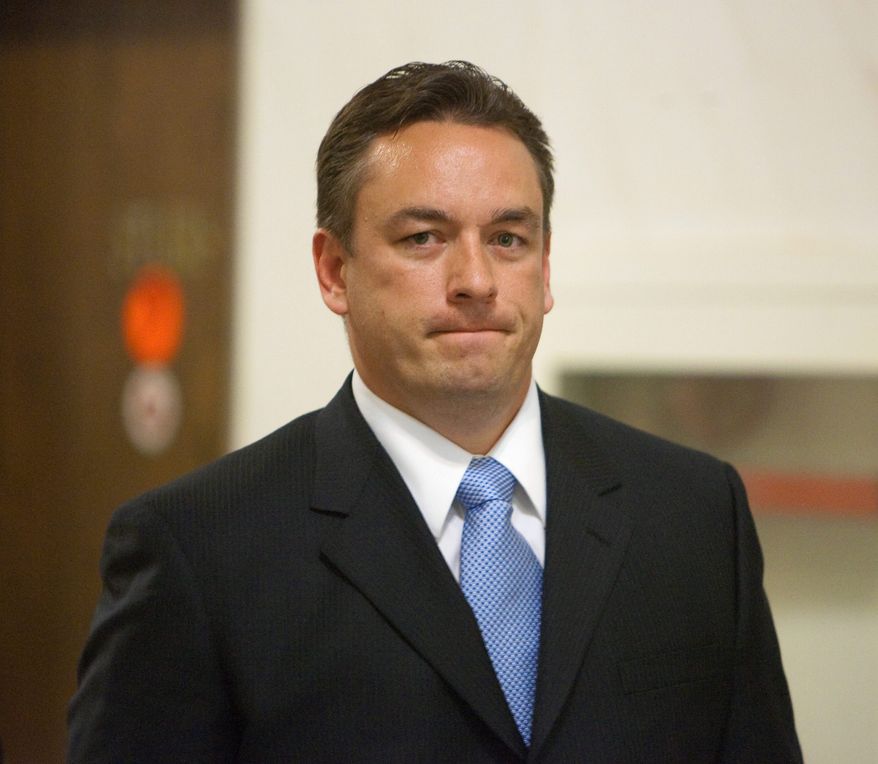 Shane Osborn (left) has won the support of Concerned Women for America in his bid for Senate in the Nebraska Republican primary. One of his opponents, Ben Sasse (right), a former Bush administration health official, has been called "the clear cut conservative choice" by former Alaska Gov. Sarah Palin. (Associated Press photographs)