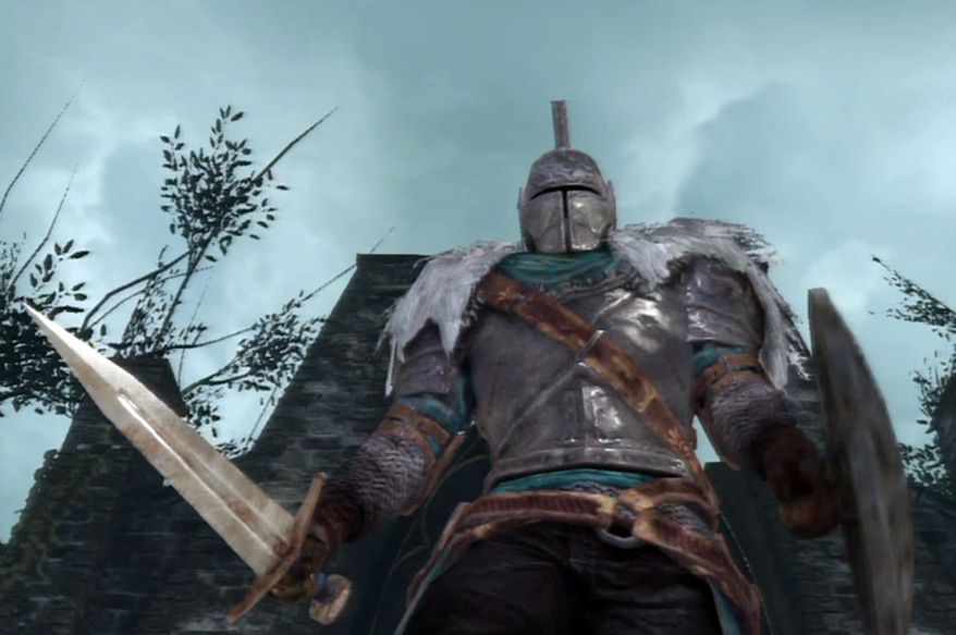 A cursed knight attempts to survive in the video game Dark Souls II.