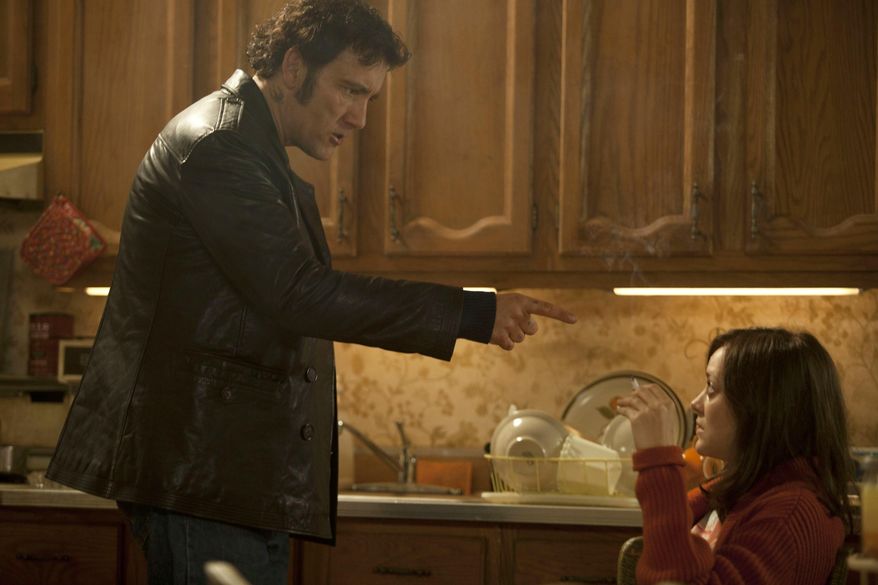 This image released by Roadside Attractions shows Clive Owen, left, and Marion Cotillard in a scene from "Blood Ties." (AP Photo/Roadside Attractions)