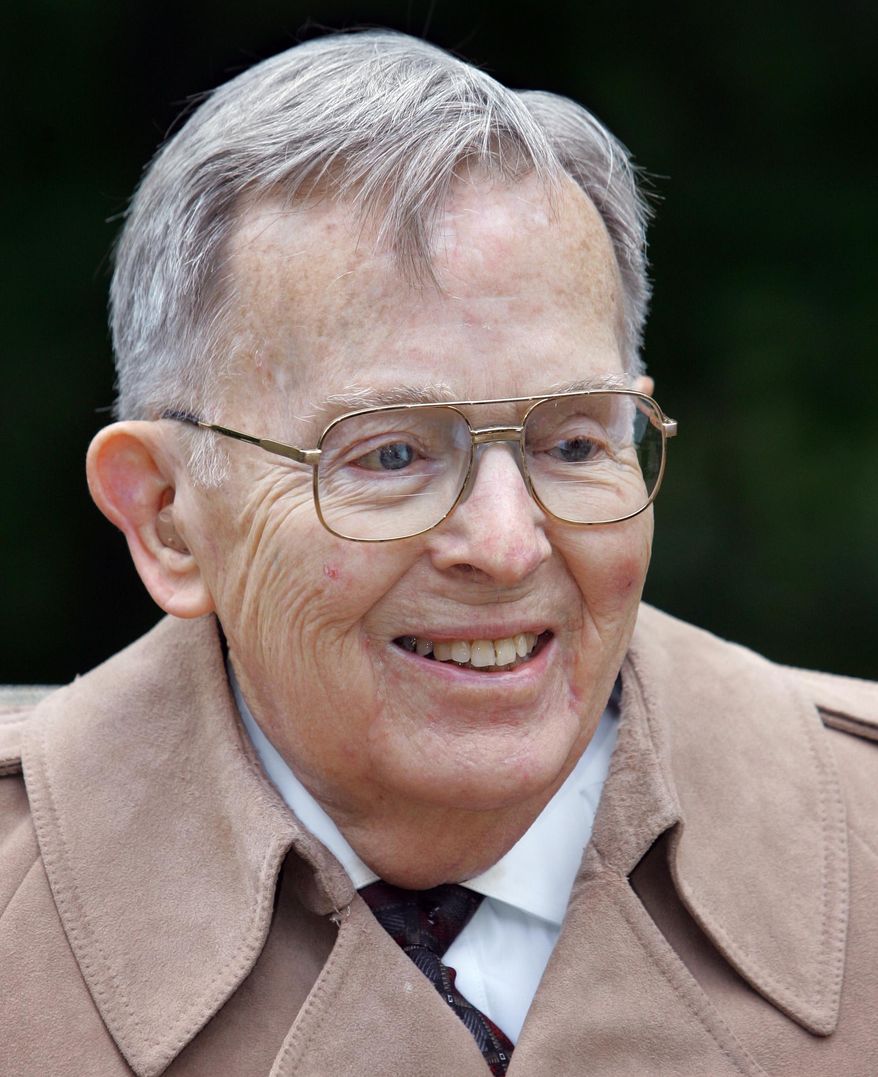 In this May 15, 2007 photo is Jim Stowers Jr., billionaire founder of one of the nation's leading investment management firms who gave away most of his fortune to fight disease. A joint release from the Stowers Institute for Medical Research in Kansas City, Mo., says Stowers died Monday, March 17, 2014 after a period of declining health. He was 90. (AP Photo/The Kansas City Star, Keith Myers)