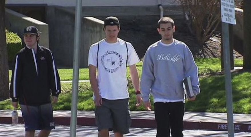 Peter Kravariotis, Kirill Yantikov and Garen Kissoyan are being lauded as heroes after a day of hooky turned into a daring rescue mission. (KTVU)