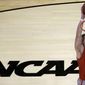 New Mexico&#39;s Cameron Bairstow dunks the ball during practice for the NCAA college basketball tournament Thursday, March 20, 2014, in St. Louis. New Mexico is scheduled to play against Stanford in a second-round game on Friday. (AP Photo/Charlie Riedel)