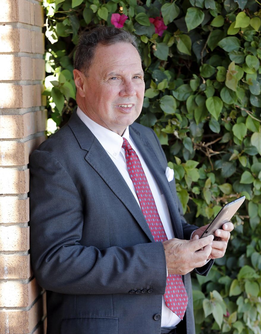 Richard Kelleher, 64, stands outside a restaurant Tuesday, March 11, 2014 in Phoenix. President Barack Obama and a phalanx of advocacy groups, insurance companies and volunteers are scrambling to spread the word about HealthCare.gov as the deadline nears. But even well-informed Americans can be stymied by the complexities of the Affordable Care Act. (AP Photo/Matt York)