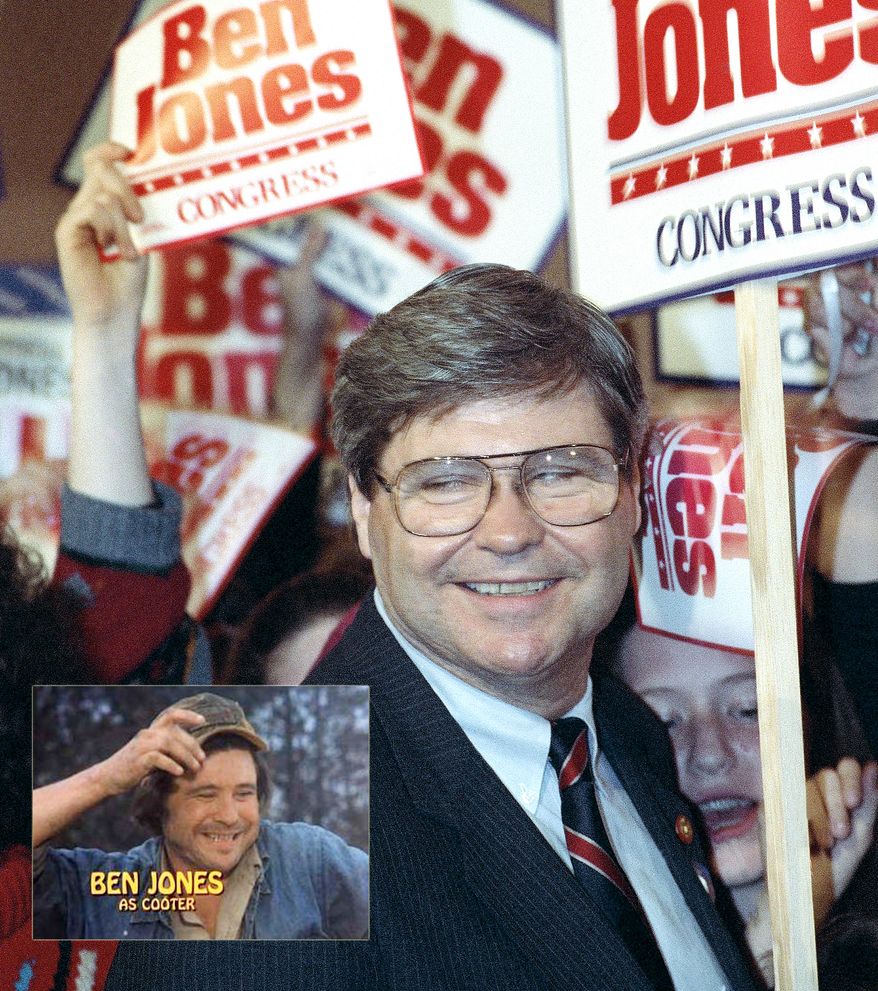 ** FILE ** Ben Jones, the actor who played Cooter Davenport in the TV show "The Dukes of Hazzard," was elected for a congressional seat in Georgia's fourth district. He served two terms, but then lost a third bid in 1994. (AP Photo/Peter Schumacher)