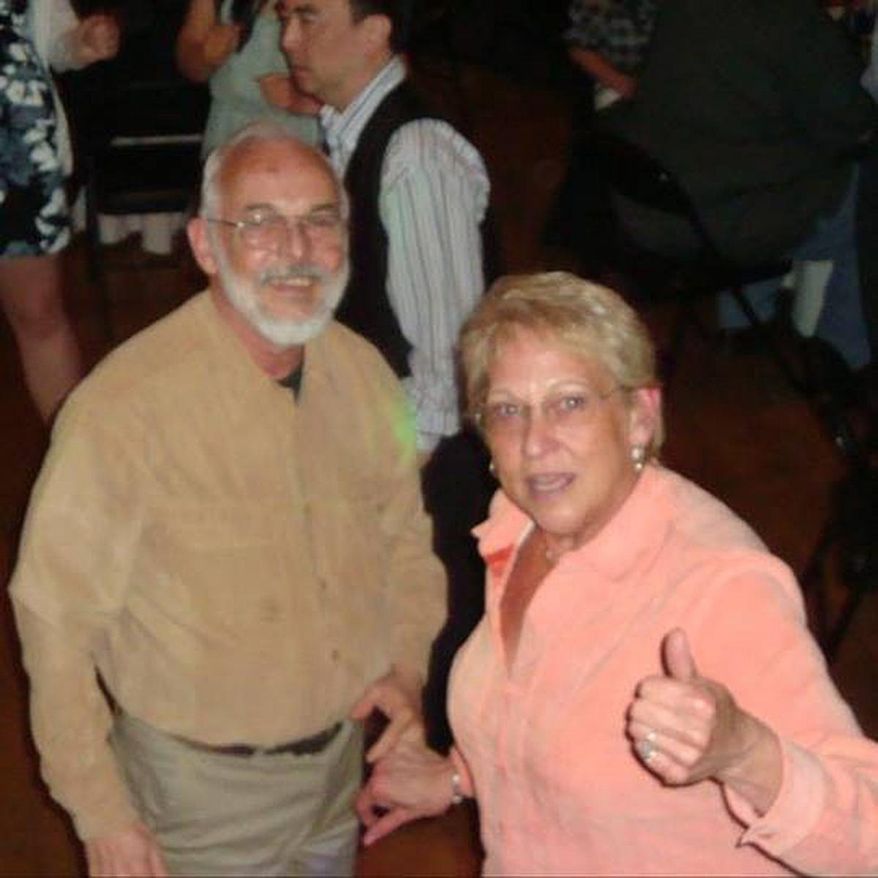 In this undated photo provided by Nichole Webb Rivera, Rivera's parents, Thom and Marcy Satterlee, are shown. Rivera, of Houston, traveled to Washington state after a massive mudslide hit the area where her parents live near Arlington, Wash., on Saturday, March 22, 2014, and says her parents, along with her daughter and her daughter's fiance, are among the dozens of people currently missing in the aftermath of the slide. (AP Photo/Courtesy Nichole Webb Rivera)