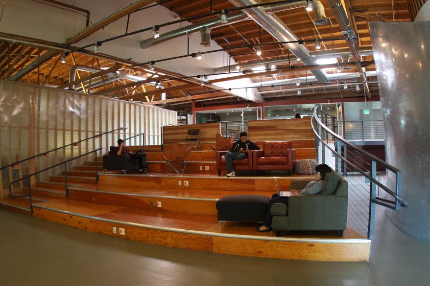 In this May, 8, 2013 photo provided by Maker Studios shows their offices in Culver City, Calif. The Walt Disney Co. announced Monday, March, 24, 2014 a $500 million purchase of YouTube video producer Maker Studios, a sign that Los Angeles-area content and technology startups are coming of age, proving themselves to be as creative and valuable to Hollywood as app makers are to the giants of Silicon Valley. The deal signals Hollywood’s new openness to technology, an acknowledgement that the media giants don’t have all the answers. (AP Photo/Maker Studios)