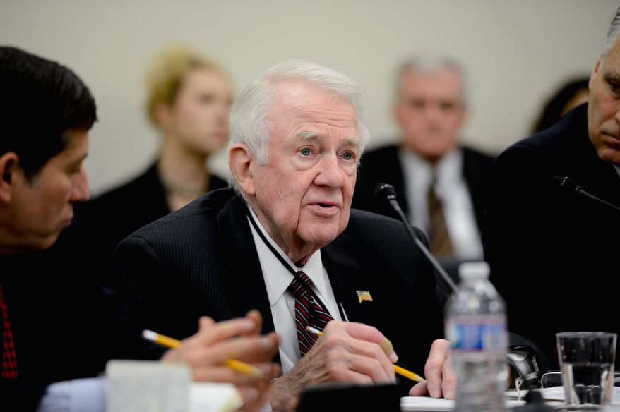 Edwin Meese, a head of a commission investigating FBI counterterrorism efforts, says the panel will examine revelations about a human asset in direct contact with Osama bin Laden in the early 1990s. One of the panel&#x27;s mandates, he said, is to dig into &quot;what evidence wasn&#x27;t known to the 9/11 Commission.&quot; (Andrew Harnik/The Washington Times)