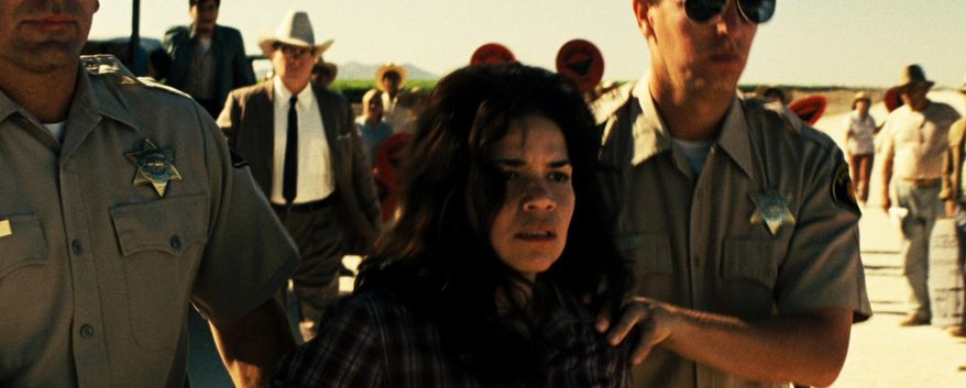 This photo released by Pantelion Films shows America Ferrera as Helen Chavez in a scene from "Cesar Chavez." (AP Photo/Pantelion Films)