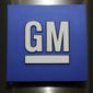 FILE - In this Jan. 25, 2010, file photo, a General Motors Co. logo is shown during a news conference in Detroit. General Motors is boosting by 971,000 the number of small cars being recalled worldwide for a defective ignition switch, saying cars from the model years 2008-2011 may have gotten the part as a replacement. (AP Photo/Paul Sancya, File)
