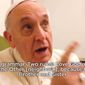 ADVANCE FOR USE SATURDAY, MARCH 29 AND THEREAFTER - In this image made from video provided by The Order of The Ark Community, Pope Francis speaks to Bishop Tony Palmer, an ecumenical officer for the Communion of Evangelical Episcopal Churches, who made a video of his meeting with the pontiff at the Vatican in early 2014. Religious leaders say the informal greeting from Pope Francis has reset relations between the Roman Catholic Church and one of its fiercest competitors around the world, Pentecostals. The message was directed to the spirit-filled Christians whose popular movements have for decades been draining parishioners from the Catholic Church. (AP Photo/The Order of The Ark Community, Tony Palmer)
