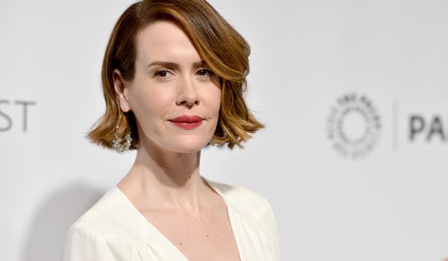 Sarah Paulson arrives at PALEYFEST 2014 - "American Horror Story: Coven" at the Kodak Theatre on Friday, March 28, 2014, in Los Angeles. (Photo by Richard Shotwell/Invision/AP)