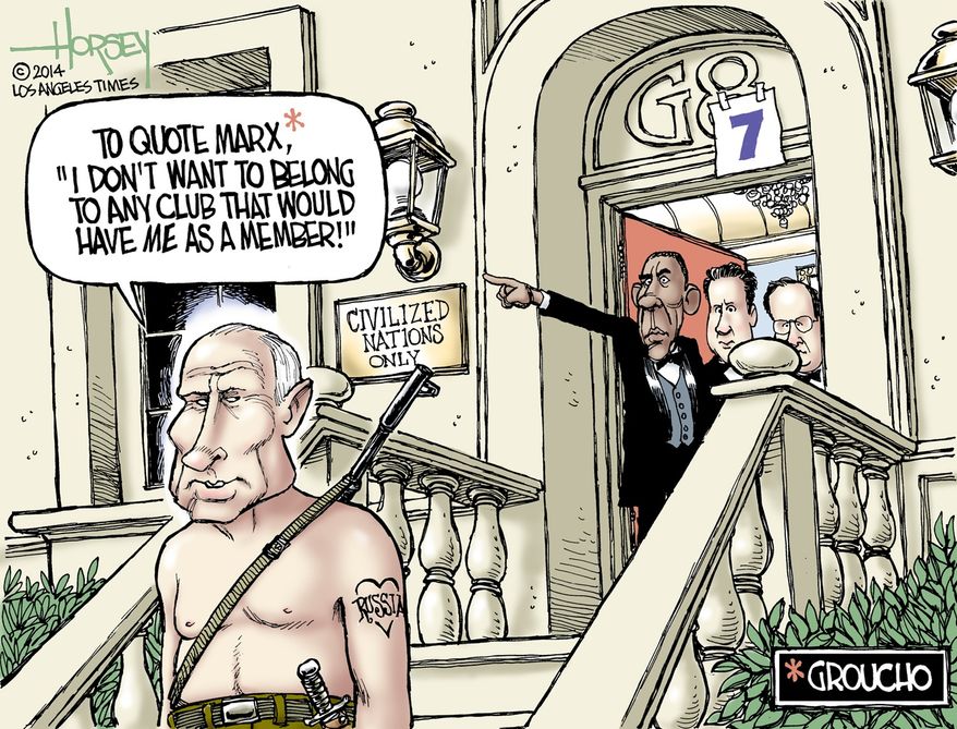Illustration by David Horsey of the Los Angeles Times
