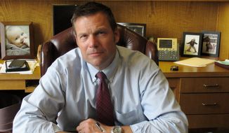 Kansas Secretary of State Kris Kobach is confident in the Friday ruling, saying the Constitution gives states the right to determine voter qualifications. (Associated Press)