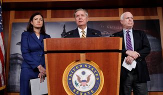 Sens. Kelly Ayotte, John McCain and Lindsey Graham say breathing new life into the Bush-era missile defense system — particularly by pursuing a &quot;third site&quot; in the Czech Republic — would be an effective way to punish Russian President Vladimir Putin for his use of military force to effect a swift annexation of Ukraine&#x27;s Crimean Peninsula. (Associated Press)