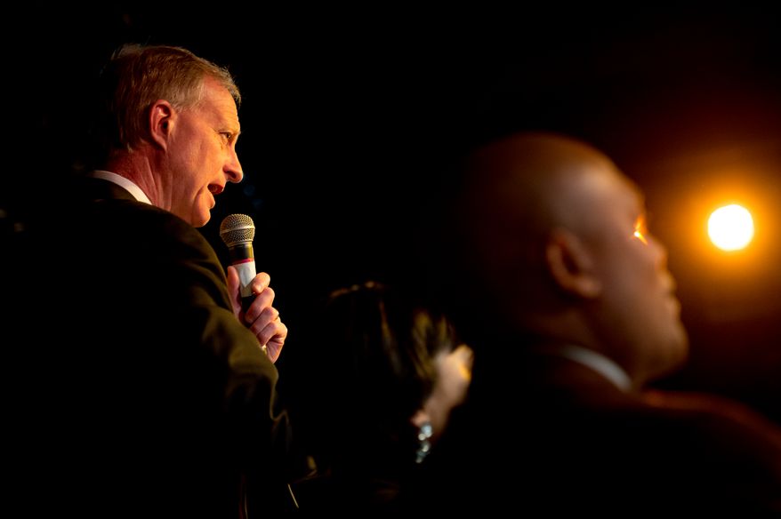 Washington, D.C. Councilmember Jack Evans (D-Ward 2) speaks at a mayoral debate hosted by the Washington City Paper at the Black Cat on 14th Street in Northwest, Washington, D.C., Sunday, March 16, 2014. (Andrew Harnik/The Washington Times)