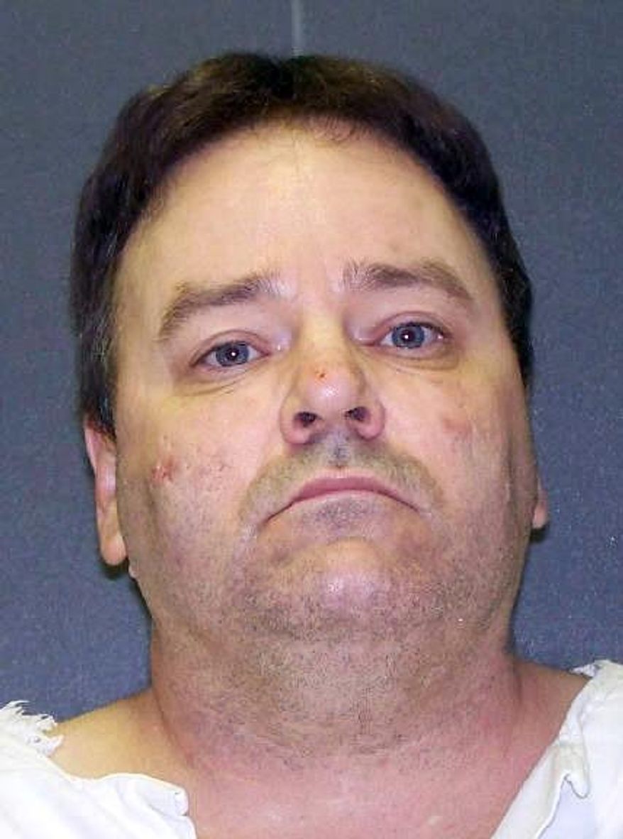 This handout image provided by the Texas Department of Criminal Justice shows convicted killer Tommy Lynn Sells, who is scheduled to die Thursday, April 3, 2014. On Wednesday, April 2, 2014, a federal appeals court threw out a ruling requiring the Texas prison system to disclose more information about where it gets lethal-injection drugs, reversing a judge who had halted the upcoming execution. (AP Photo/Texas Department of Criminal Justice)