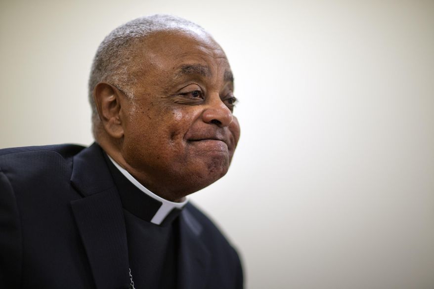 Atlanta Archbishop Wilton Gregory speaks during an interview, Wednesday, April 2, 2014, in Smyrna, Ga. The Roman Catholic Archbishop of Atlanta says he suspects the church will ultimately sell a $2.2 million mansion built for his use. Gregory said in an interview with The Associated Press on Wednesday that he accepts blame for not consulting enough with members of the church before building the expansive residence in one of Atlanta's toniest neighborhoods. (AP Photo/David Goldman)