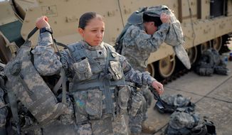 The Pentagon said 4 percent of all active-duty military women in 2010 and 6 percent in 2012 were victims of &quot;unwanted sexual contact&quot; in the previous 12 months. (Associated Press)