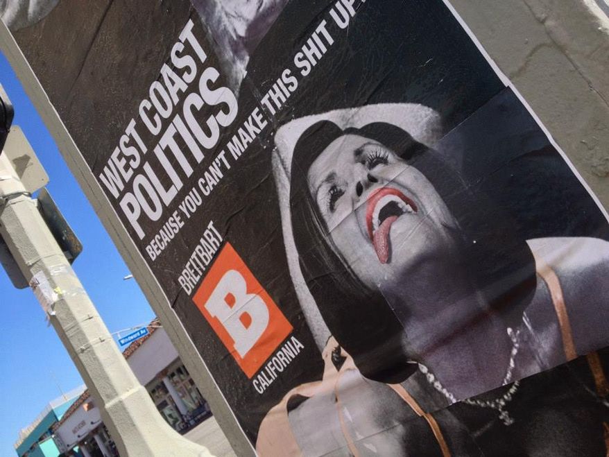 The Democratic National Committee slammed Breitbart News on Monday after the conservative news website launched its California branch with artwork featuring Nancy Pelosi's head photoshopped on a twerking Miley Cyrus' body.