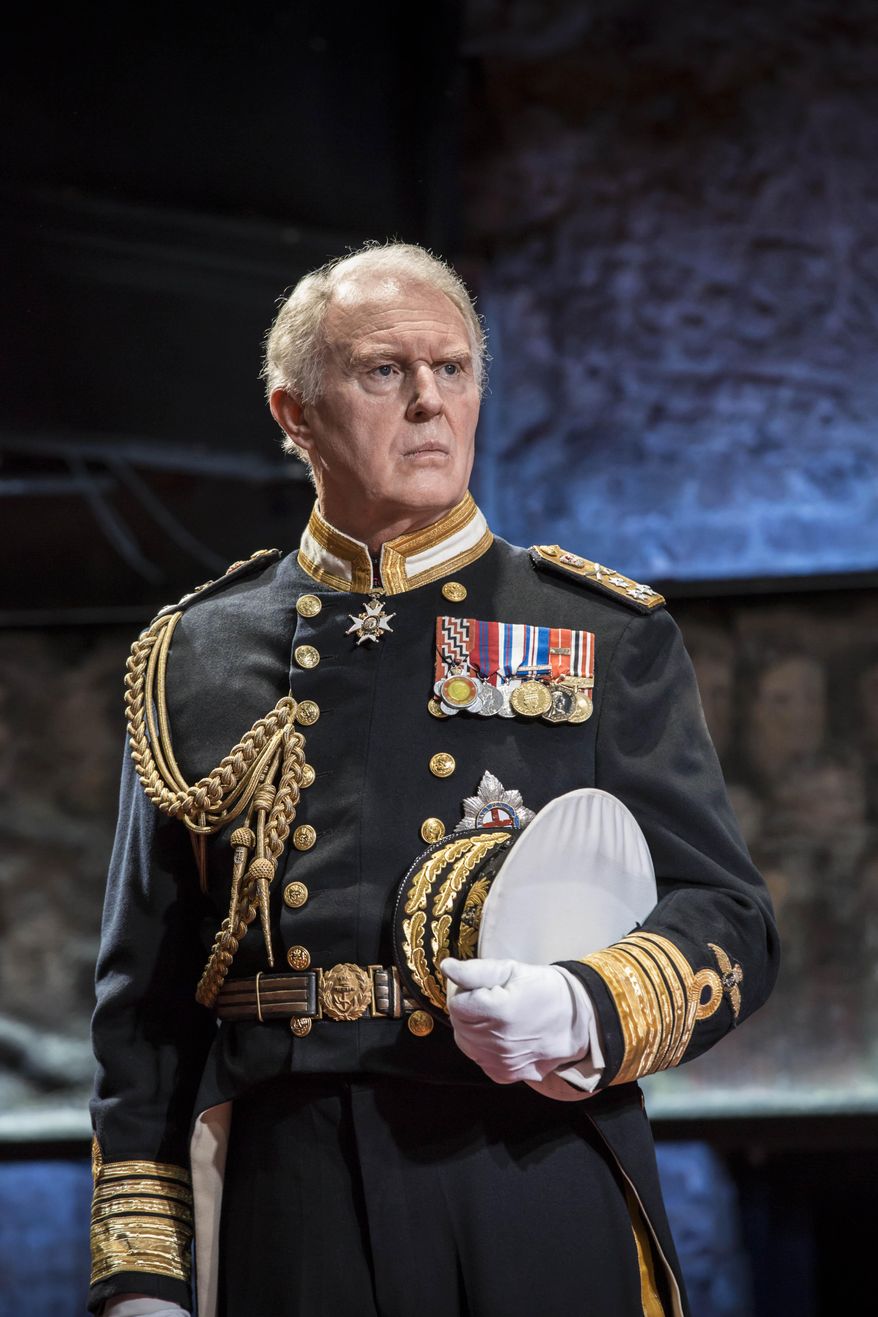 In this undated handout photo provided by the Almeida Theatre on Friday, April 11, 2014, actor Tim Pigott -Smith is seen in character as Britain&#x27;s Prince Charles during a scene from the play &#x27;King Charles III&#x27; at the Almeida Theatre in London. A new play about Britain&#x27;s future king is getting rave reviews. Once it would have been theatrical treason. &amp;quot;King Charles III&amp;quot; imagines current heir Prince Charles taking the throne, with catastrophic results. Just a few decades ago, depictions of living British monarchs were banned from the country&#x27;s stages. (AP Photo/Almeida Theatre, Johan Persson) NO ARCHIVE