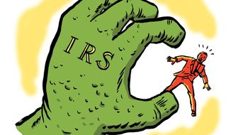 Illustration on IRS abuses by Mark Weber/ Tribune Content Agency