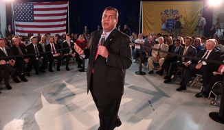 ** FILE ** New Jersey Gov. Chris Christie speaks at a town hall at the Somerset National Guard Armory, Tuesday, April 15, 2014, in Somerset, N.J. (AP Photo/The Daily Record, Bob Karp)