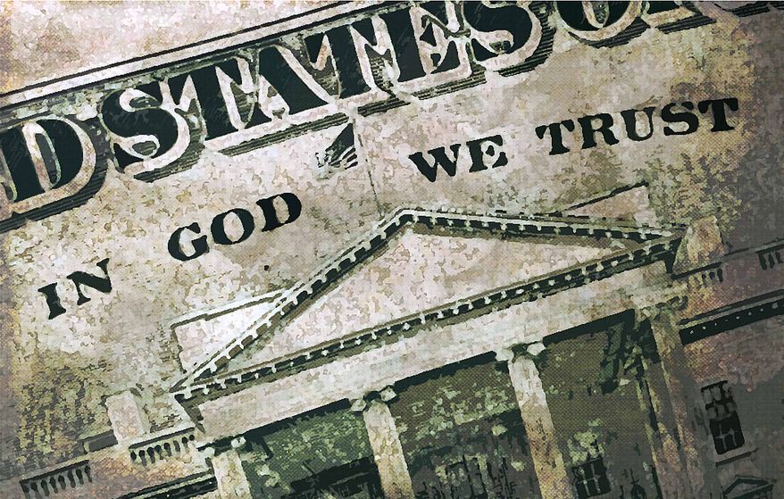In God We Trust Illustration by Greg Groesch/The Washington Times