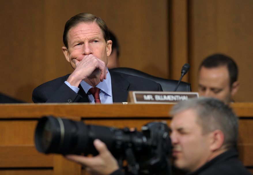 **FILE** Sen. Richard Blumenthal, Connecticut Democrat (Associated Press)