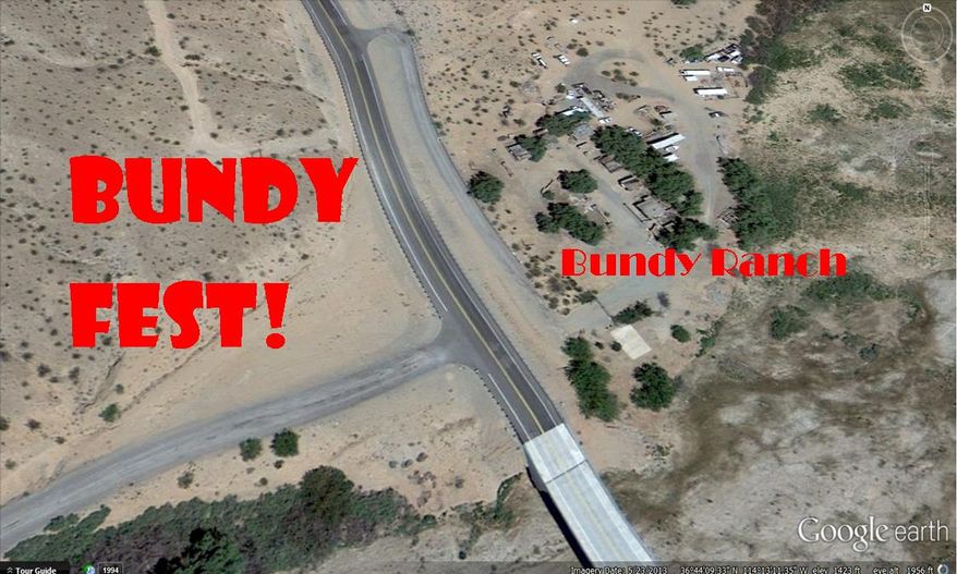 An organizer for the annual Burning Man festival in Nevada has decided to take the party to Cliven Bundy's ranch for a 30-day, rules-free "Bundyfest." (Sean Shealy via Facebook)