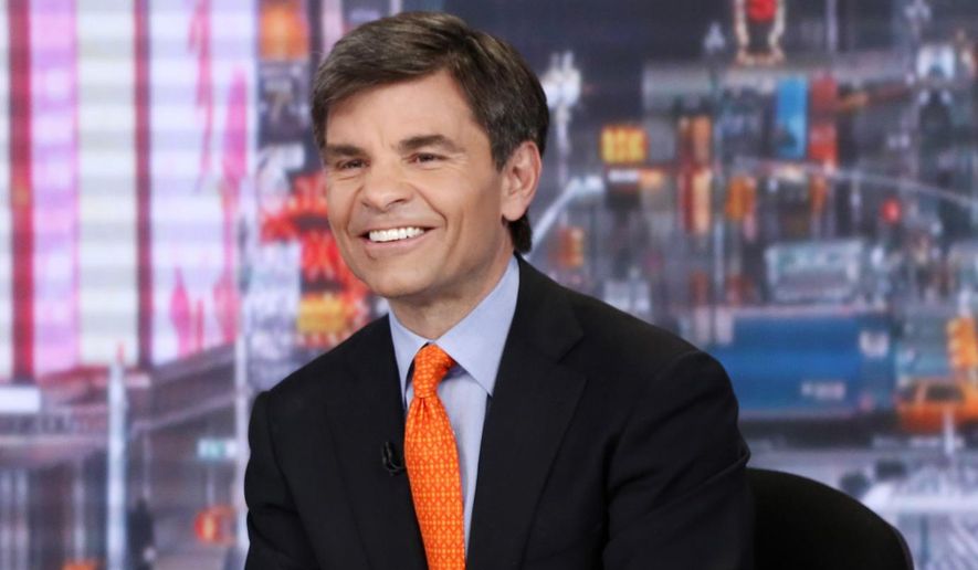 George Stephanopoulos during an ABC broadcast. (AP Photo/ABC, Heidi Gutman, File)