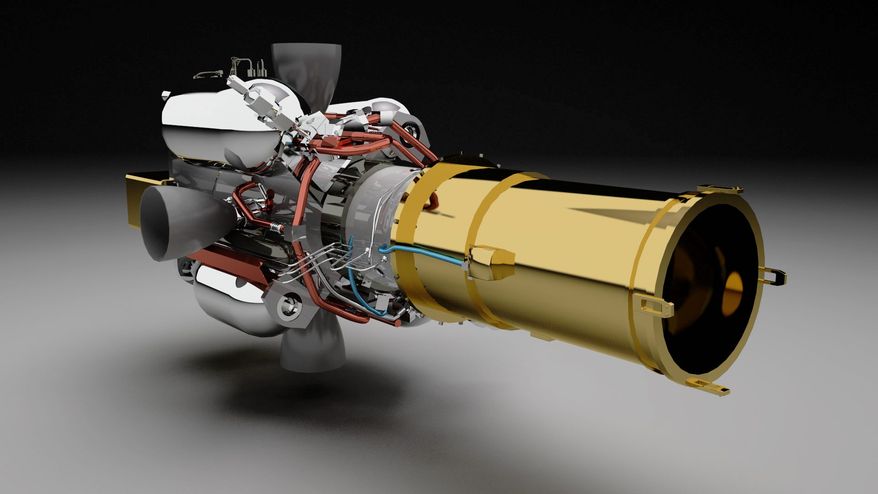 A rendering of the Exoatmospheric Kill Vehicle