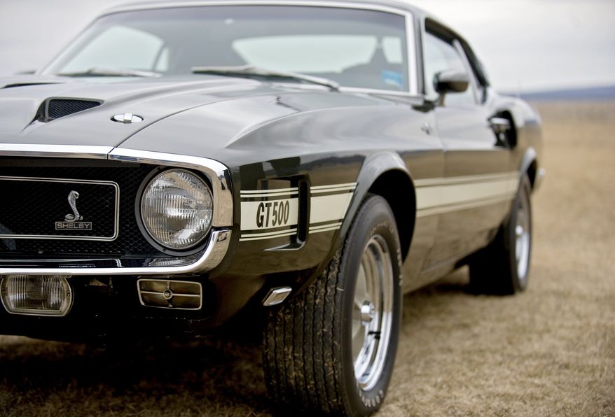 ** FILE ** A 1969 Ford Shelby Mustang GT500 Cobra Jet (AP Photo/Centre Daily Times, Abby Drey) MANDATORY CREDIT; MAGS OUT