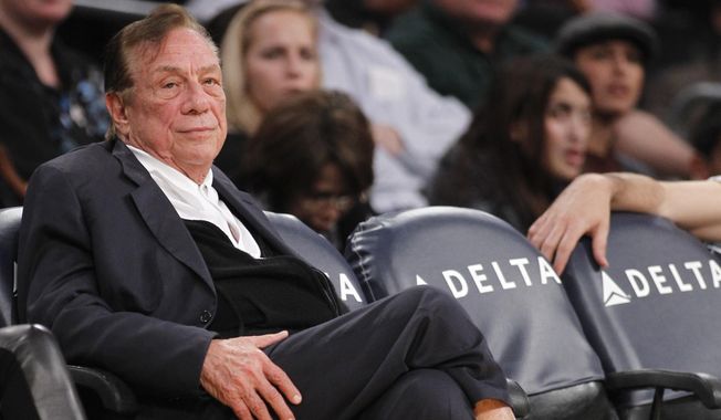 FILE - In this Dec. 19, 2010, file photo, Los Angeles Clippers owner Donald Sterling looks on during the second half of an NBA preseason basketball game between the Clippers and the Los Angeles Lakers in Los Angeles.  The NBA is investigating a report of an audio recording in which a man purported to be Sterling makes racist remarks while speaking to his girlfriend.  NBA spokesman Mike Bass said in a statement Saturday, APril 26, 2014, that the league is in the process of authenticating the validity of the recording posted on TMZ&#x27;s website. Bass called the comments &amp;quot;disturbing and offensive.&amp;quot; (AP Photo/Danny Moloshok, File)