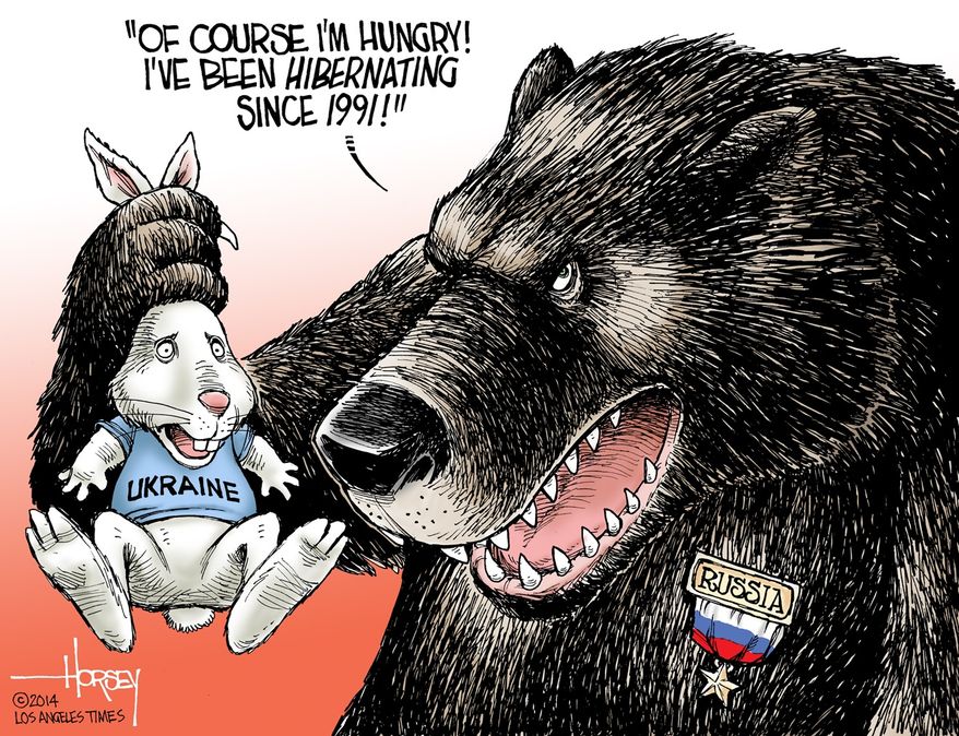 Illustration by David Horsey of the Los Angeles Times