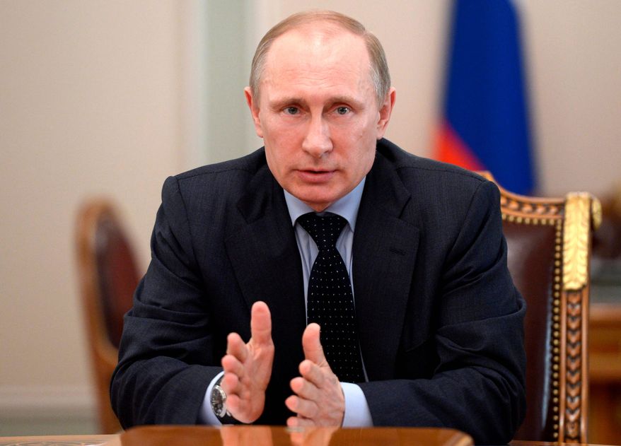 Russian President Vladimir Putin
(AP Photo/RIA-Novosti, Alexei Nikolsky, Presidential Press Service)
