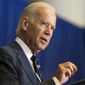 **FILE** Vice President Joseph R. Biden speaks April 28, 2014, about the budget and the economy at George Washington University in Washington. (Associated Press)