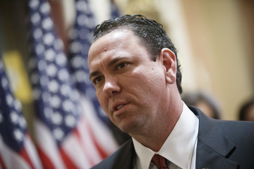 **FILE** In this Nov. 21, 2013, photo, newly-elected Rep. Vance McAllister, R-La., waits to be sworn in on Capitol Hill in Washington. (AP Photo/J. Scott Applewhite)
