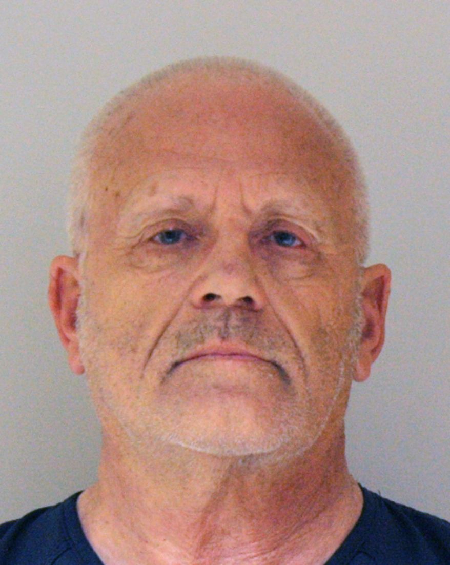 FILE - This undated booking file photo provided by the Christian County, Mo., Sheriff’s Office shows Gerald Uden. Uden, 71, has pleaded guilty and is serving a life sentence for shooting his ex-wife and her 10- and 11-year-old sons in central Wyoming in 1980. His wife, 74-year-old Alice Uden, who is accused of shooting her husband in late 1974 or early 1975, could face the same penalty when her case heads to trial. Jury selection for her trial began in Wyoming Tuesday, April 29, 2014. (AP Photo/Christian County Sheriff’s Office, File)