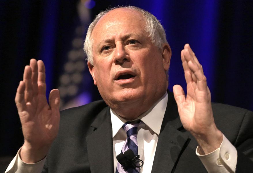 FILE - In this April 11, 2014 file photo, Illinois Gov. Pat Quinn speaks at the annual meeting of the Illinois Education Association in Chicago. A federal judge said Tuesday, April 29, 2014, that Quinn has until June 6 to respond to a request for an investigation into hiring practices under his administration. Attorney Michael Shakman, who spearheaded a decades-long court case leading to bans on political hiring, filed the motion requesting the investigation last week. (AP Photo/M. Spencer Green, File)