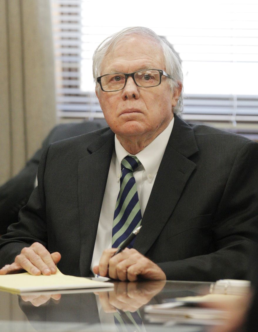 William Martin Valuck, a former doctor charged with nine counts of murder and 72 drug counts, sits in the courtroom during his preliminary hearing at the Oklahoma County Courthouse in Oklahoma City, Okla., Wednesday, April 30, 2014. Valuck isfacing murder charges in connection with the overdose deaths of several patients prescribed more drugs than any other physician in the state. Valuck's patients died from overdoses of the same drugs he prescribed to them, including the narcotic painkillers hydrocodone and oxycodone, as well as alprazolam, Valium and Soma. Authorities have said Valuck would prescribe as many as 600 pills at a time. (AP Photo/The Oklahoman, Paul B. Southerland) LOCAL STATIONS OUT (KFOR, KOCO, KWTV, KOKH, KAUT OUT); LOCAL WEBSITES OUT; LOCAL PRINT OUT (EDMOND SUN OUT, OKLAHOMA GAZETTE OUT) TABLOIDS OUT