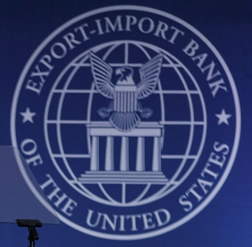 Secretary of State John Kerry addresses a gathering of the Export-Import Bank at the Omni-Shoreham Hotel in Washington, Thursday, April 24, 2014.  (AP Photo/J. Scott Applewhite)