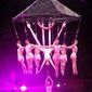 In this photo provided by Frank Caprio, performers hang during an aerial hair-hanging stunt at the Ringling Bros. and Barnum and Bailey Circus, Friday, May 2, 2104, in Providence, R.I. A platform collapsed during an aerial hair-hanging stunt at the 11 a.m. performance Sunday, May 4, sending eight acrobats plummeting to the ground. (AP Photo/Frank Caprio)